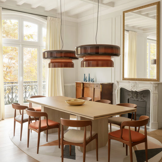 Modern Glass Pendant Light for Kitchen Island Adjustable Height Bohemian Style 7