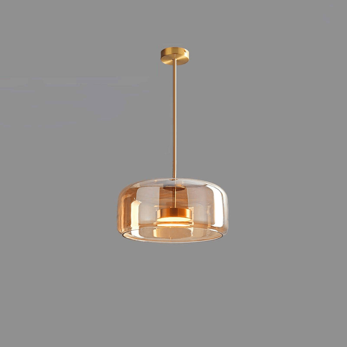 Modern Glass Pendant Light for Kitchen Island Adjustable Height Clear Sphere 11