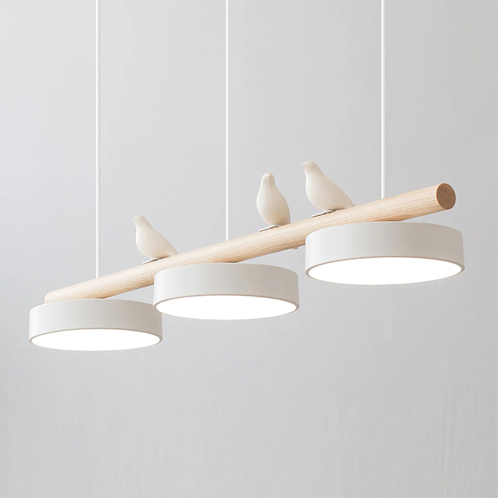 Modern Glass Pendant Light for Kitchen Island Adjustable Height White Glass 0