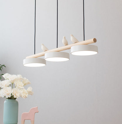 Modern Glass Pendant Light for Kitchen Island Adjustable Height White Glass 8