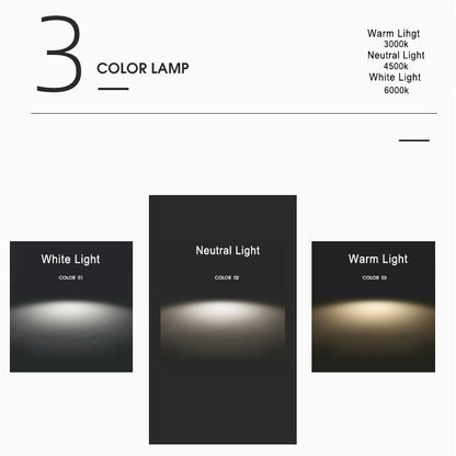 Modern LED Flush Mount Ceiling Light Walnut Grain Design for Indoor Living Spaces 6