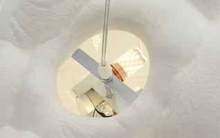 Modern Pendant Light | Handmade Metal Fixture with Adjustable Chain | Ideal for Bedroom and Dining Room