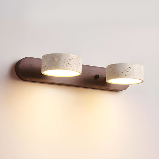 Modern Wall Sconce Light with Travertine Design for Elegant Indoor Spaces Bedroom Living Room Hallway 0