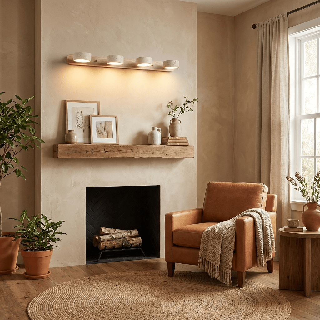Modern Wall Sconce Light with Travertine Design for Elegant Indoor Spaces Bedroom Living Room Hallway 8