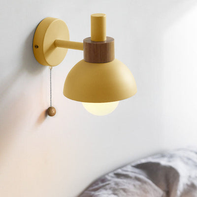 Modern Wall Sconce Lighting with Colorful Glass Shade for Living Room and Bedroom 0