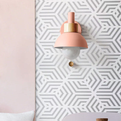 Modern Wall Sconce Lighting with Colorful Glass Shade for Living Room and Bedroom 2