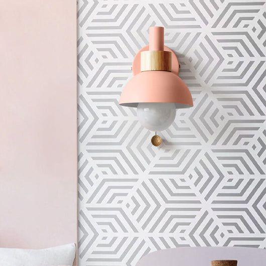 Modern Wall Sconce Lighting with Colorful Glass Shade for Living Room and Bedroom 2