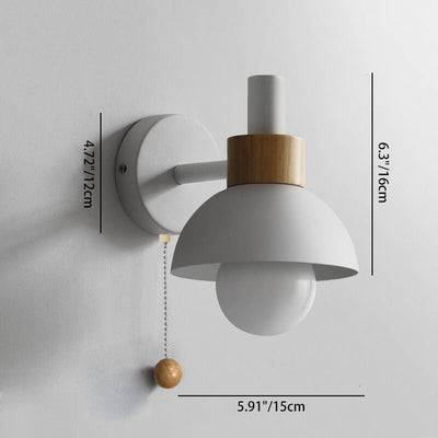 Modern Wall Sconce Lighting with Colorful Glass Shade for Living Room and Bedroom 4