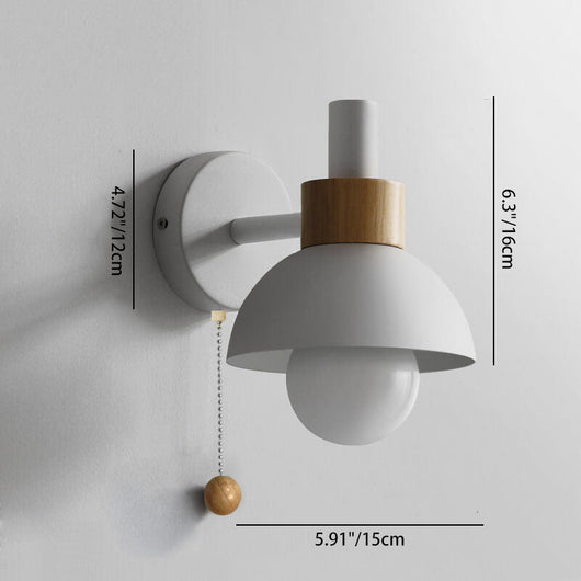 Modern Wall Sconce Lighting with Colorful Glass Shade for Living Room and Bedroom 4