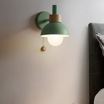 Modern Wall Sconce Lighting with Colorful Glass Shade for Living Room and Bedroom 5