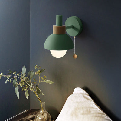 Modern Wall Sconce Lighting with Colorful Glass Shade for Living Room and Bedroom 6