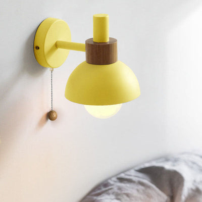 Modern Wall Sconce Lighting with Colorful Glass Shade for Living Room and Bedroom 7