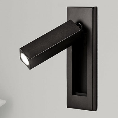 Modern Wall Sconce with Adjustable LED Light Metal and Glass Design for Bedroom White 0