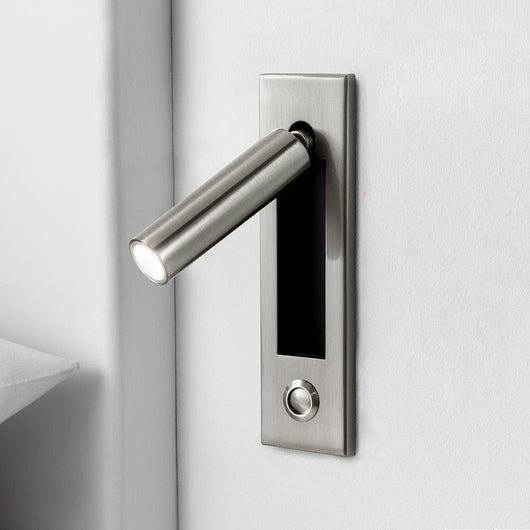 Modern Wall Sconce with Adjustable LED Light Metal and Glass Design for Bedroom White 11