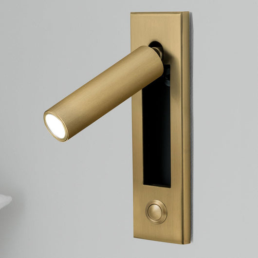 Modern Wall Sconce with Adjustable LED Light Metal and Glass Design for Bedroom White 12