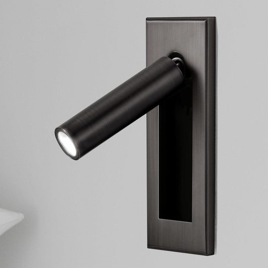 Modern Wall Sconce with Adjustable LED Light Metal and Glass Design for Bedroom White 14