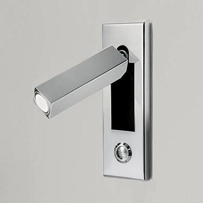 Modern Wall Sconce with Adjustable LED Light Metal and Glass Design for Bedroom White 17