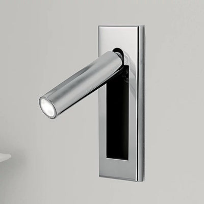 Modern Wall Sconce with Adjustable LED Light Metal and Glass Design for Bedroom White 19