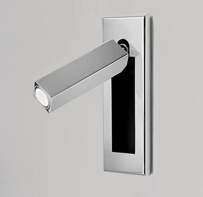 Modern Wall Sconce with Adjustable LED Light Metal and Glass Design for Bedroom White 20
