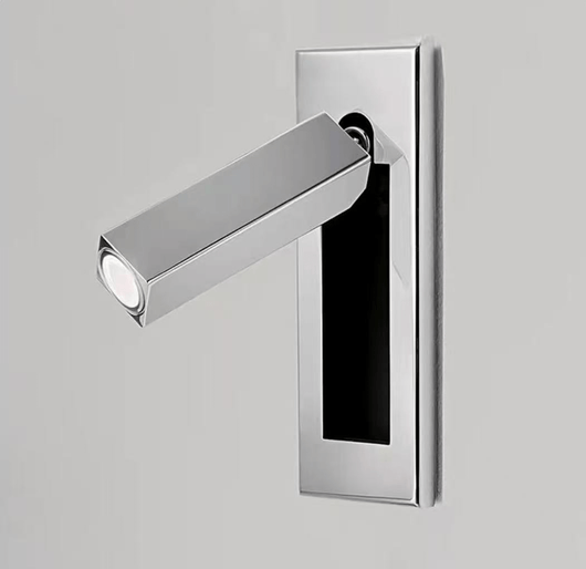 Modern Wall Sconce with Adjustable LED Light Metal and Glass Design for Bedroom White 20
