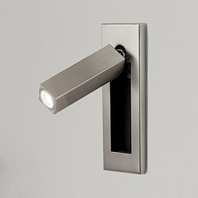 Modern Wall Sconce with Adjustable LED Light Metal and Glass Design for Bedroom White 24