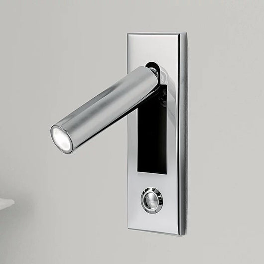 Modern Wall Sconce with Adjustable LED Light Metal and Glass Design for Bedroom White 26