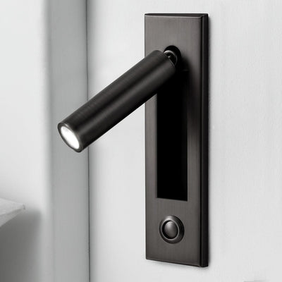 Modern Wall Sconce with Adjustable LED Light Metal and Glass Design for Bedroom White 27