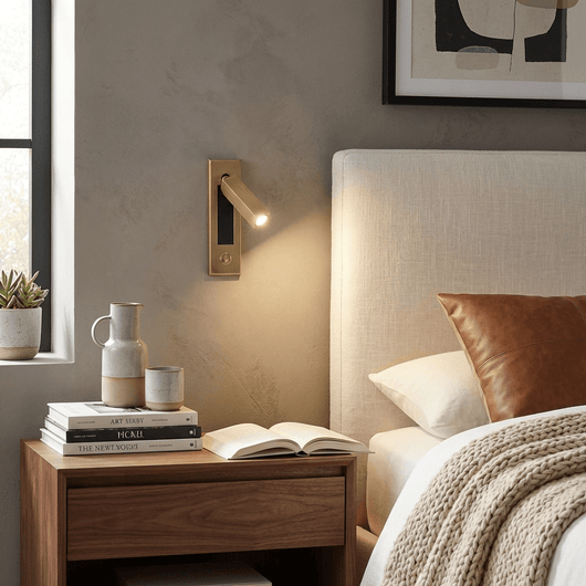Modern Wall Sconce with Adjustable LED Light Metal and Glass Design for Bedroom White 5