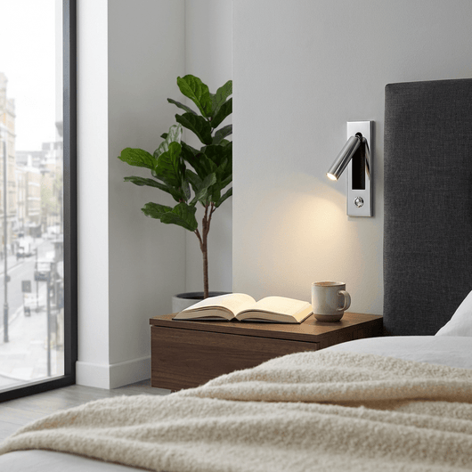 Modern Wall Sconce with Adjustable LED Light Metal and Glass Design for Bedroom White 8