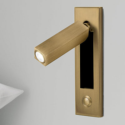 Modern Wall Sconce with Adjustable LED Light Metal and Glass Design for Bedroom White 9
