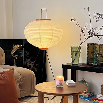 MulberryGlow | Modern Elegant Rice Paper Floor Lamp for Living Room 8