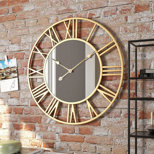 NexaCore | Large Wall Clock Decor with Mirror Finish for Timeless Home Aesthetics 0