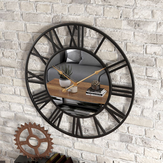 NexaCore | Large Wall Clock Decor with Mirror Finish for Timeless Home Aesthetics 2
