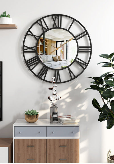 NexaCore | Large Wall Clock Decor with Mirror Finish for Timeless Home Aesthetics 3