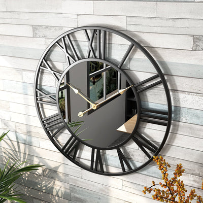 NexaCore | Large Wall Clock Decor with Mirror Finish for Timeless Home Aesthetics 5