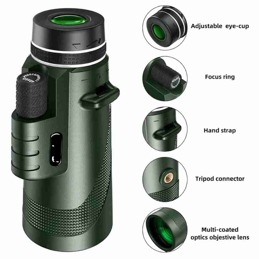 NexaCore | Monocular with 600x Ultra-Zoom and Multi-Coated HD Lens for Outdoor Adventures 6