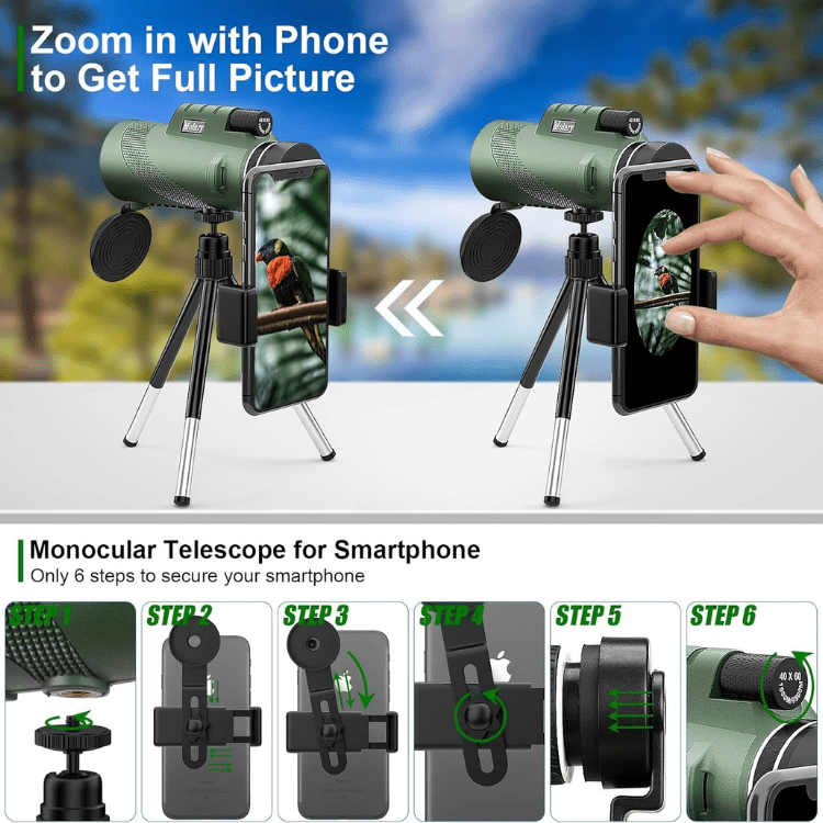 NexaCore | Monocular with 600x Ultra-Zoom and Multi-Coated HD Lens for Outdoor Adventures 7
