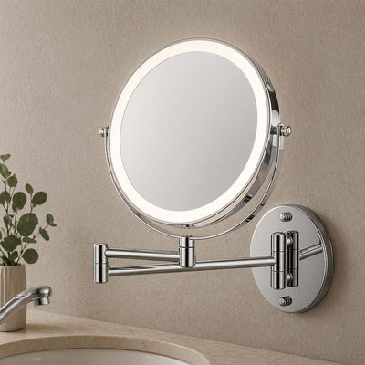 NexaCore | Shower Mirror for Shaving with 360° Rotation and Adjustable LED Lighting 1100