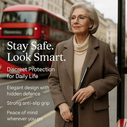 NexaGuard | Automatic Self Defense Walking Stick with Spring-Loaded Deployment for Enhanced Safety 5