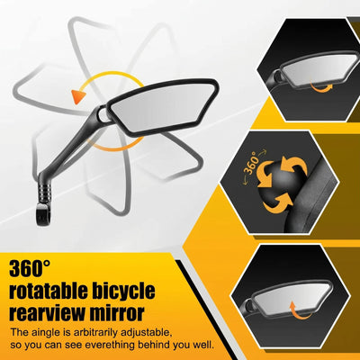 Nexa | Bicycle Mirror with 360° Adjustability and Shatterproof Design for Enhanced Safety 012
