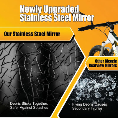 Nexa | Bicycle Mirror with 360° Adjustability and Shatterproof Design for Enhanced Safety 014