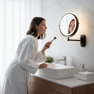 Nexa | Magnifying Makeup Mirror with LED Light and 10X Magnification for Precision Grooming 1