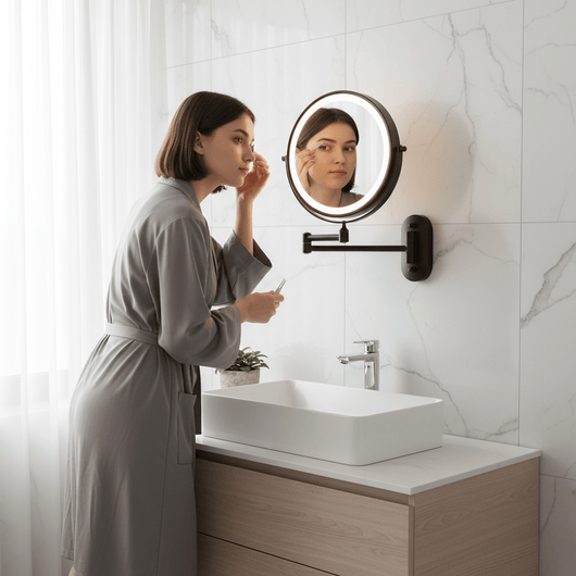 Nexa | Magnifying Makeup Mirror with LED Light and 10X Magnification for Precision Grooming 2