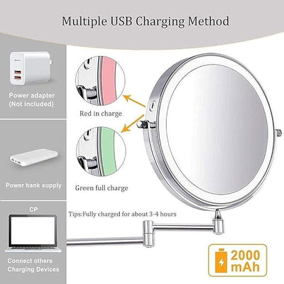 Nexa | Magnifying Makeup Mirror with LED Light and 10X Magnification for Precision Grooming 7