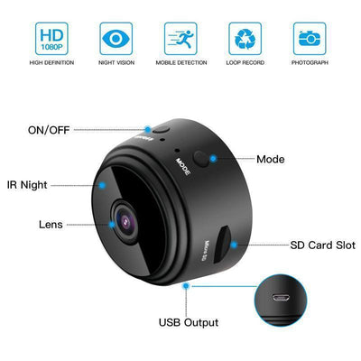 Nexa | Mini Camera with Night Vision and Magnetic Base for Home Security Monitoring 6