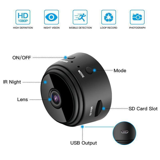 Nexa | Mini Camera with Night Vision and Magnetic Base for Home Security Monitoring 6