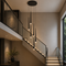 NordicAura | Elegant Adjustable Flush Mount Ceiling Light in Premium Iron and Acrylic