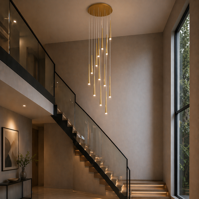 NordicAura | Elegant Adjustable Flush Mount Ceiling Light in Premium Iron and Acrylic 10