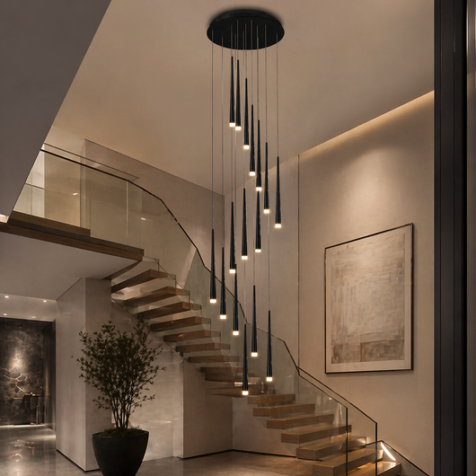 NordicAura | Elegant Adjustable Flush Mount Ceiling Light in Premium Iron and Acrylic 11