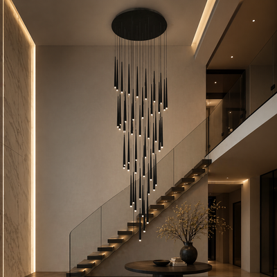 NordicAura | Elegant Adjustable Flush Mount Ceiling Light in Premium Iron and Acrylic 13